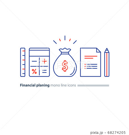 Business plan concept, budget planning Business plan concept, budget planning 68274205