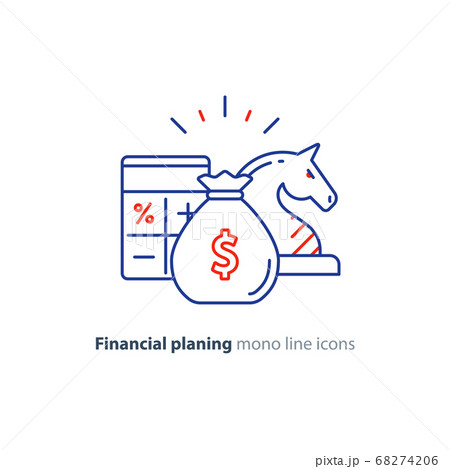 Financial investment strategy, management concept 68274206