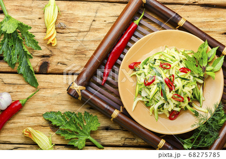 Zucchini vegetable salad Zucchini vegetable salad 68275785
