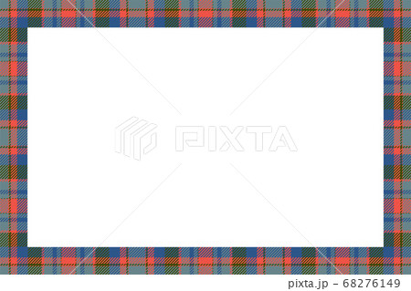 Vintage frame vector. Scottish border pattern Vintage frame vector. Scottish border pattern 68276149