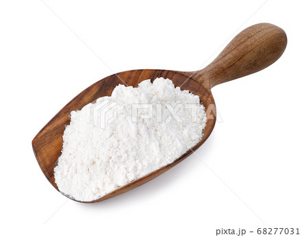 scoop with flour isolated on white scoop with flour isolated on white 68277031