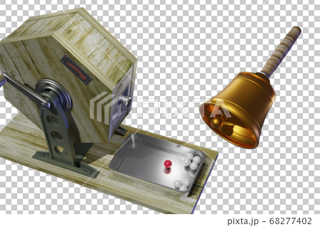 福引きイメージ (3DCG:透過素材) 福引きイメージ (3DCG:透過素材) 68277402