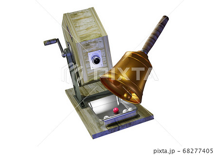 福引きイメージ (3DCG：透過素材) 68277405