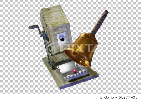 福引きイメージ (3DCG：透過素材) 68277405