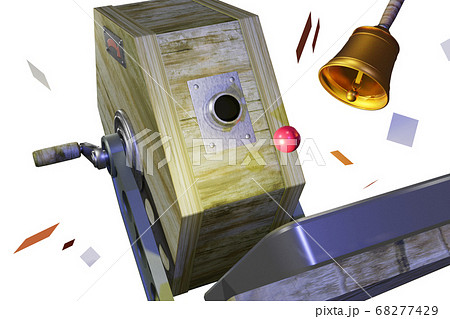 福引きイメージ (3DCG：透過素材) 68277429