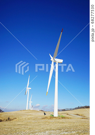 大関嶺 景色 風車 68277530