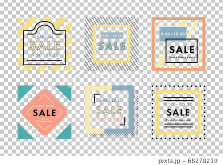 Set of headline and title... - Stock Illustration [68278219] - PIXTA