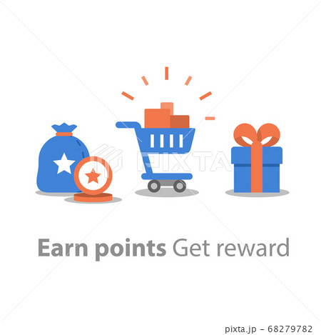 Loyalty program, earn points for purchase 68279782