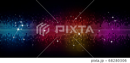 disco lights banner 68280306