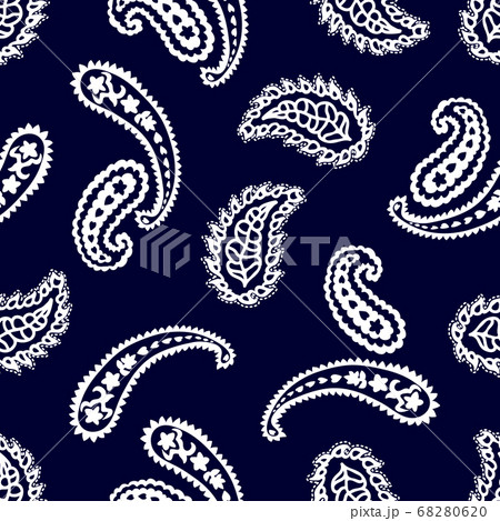Flourish framed pattern with paisley elements. Flourish framed pattern with paisley elements. 68280620