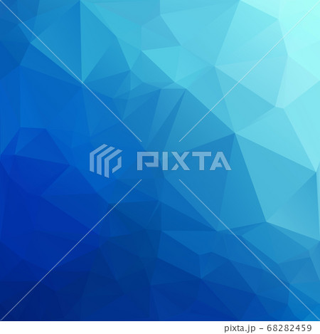 Blue Polygonal Mosaic Background, Creative Design 68282459