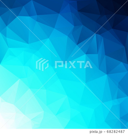 Blue Polygonal Mosaic Background, Creative Design 68282487