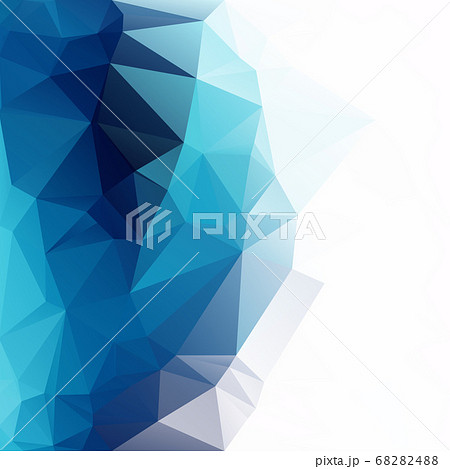 Blue Polygonal Mosaic Background, Creative Design 68282488