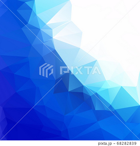 Blue Polygonal Mosaic Background, Creative Design 68282839