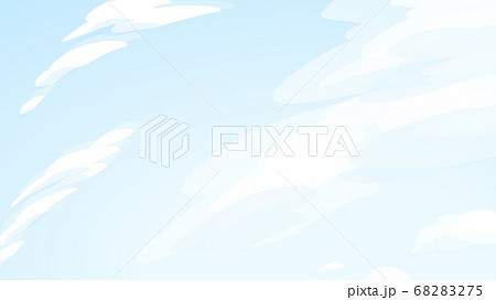 Simple And Cute Sky Background Illustration 16 9 Stock Illustration 6275