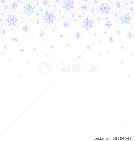 背景素材_雪の結晶 68284043