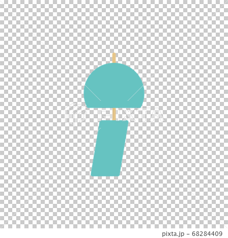 Japanese style flat design icon [wind bell] - Stock Illustration ...