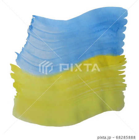 Watercolor spot. Watercolor blue and yellow handmade watercolor background. Colors of the flag of Ukraine. Watercolor texture element for print and design white background. photo Watercolor spot. Watercolor blue and yellow handmade watercolor background. Colors of the flag of Ukraine. Watercolor texture element for print and design white background. photo 68285888