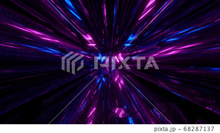 Triangular Vortex through Space 4k uhd 3d illustration background 68287137