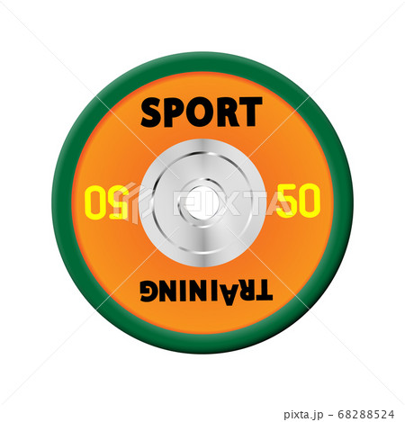 Dense orange weight plates numbered weights. 50. Dense orange weight plates numbered weights. 50. 68288524