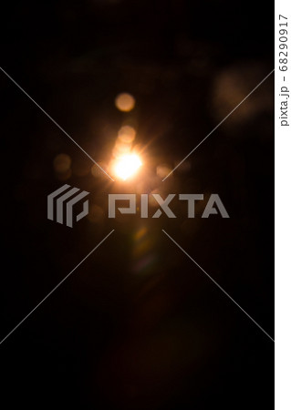 Abstract Natural Sun flare on the black background 68290917