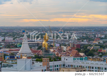Aerial view of the Giant Golden Buddha in Wat Aerial view of the Giant Golden Buddha in Wat 68291507