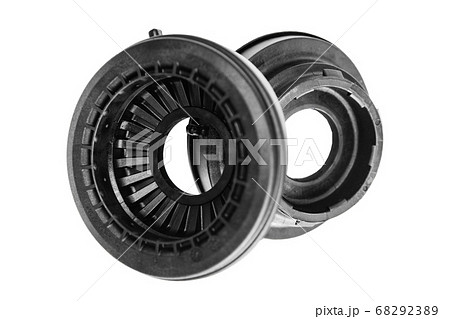 thrust bearings of front shock absorbers on a white background 68292389