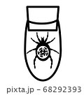 vector drawing of a tick in a test tube 68292393