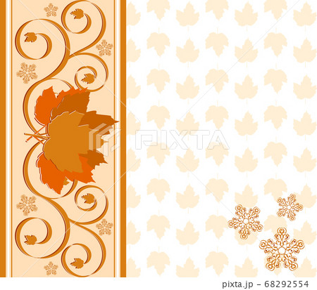 vector illustration of a  cover autumnal 68292554