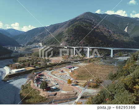 五木村の頭地大橋の空撮 68295366
