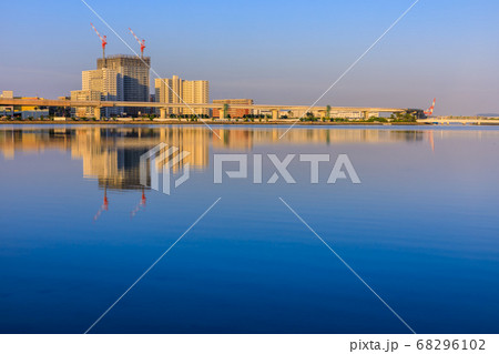 御島水域の朝風景(香椎海岸遊歩道 アイランドシティ) 【福岡市東区】 御島水域の朝風景(香椎海岸遊歩道 アイランドシティ) 【福岡市東区】 68296102