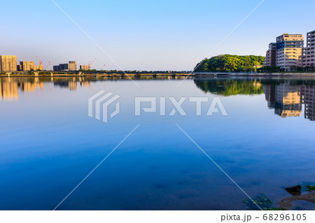 御島水域の朝風景(香椎海岸遊歩道 アイランドシティ) 【福岡市東区】 御島水域の朝風景(香椎海岸遊歩道 アイランドシティ) 【福岡市東区】 68296105