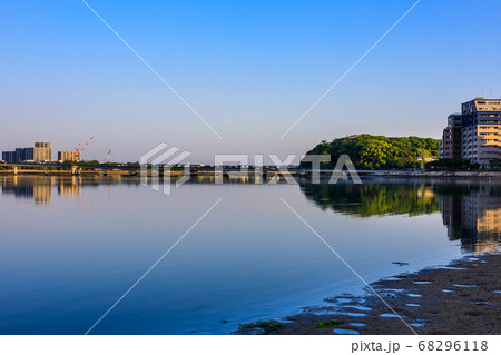 御島水域の朝風景(香椎海岸遊歩道 アイランドシティ) 【福岡市東区】 御島水域の朝風景(香椎海岸遊歩道 アイランドシティ) 【福岡市東区】 68296118