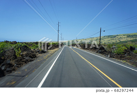 まっすぐな道 68297244