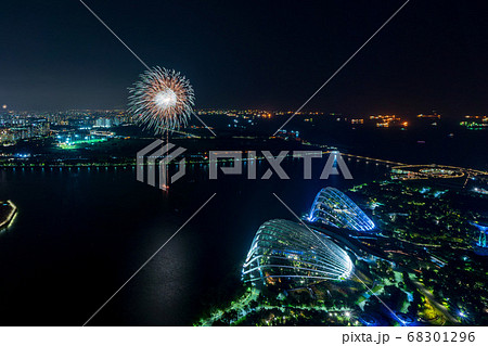 【シンガポール】2020年ナショナルデーの花火 68301296