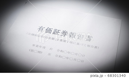 有価証券報告書の作成 68301340