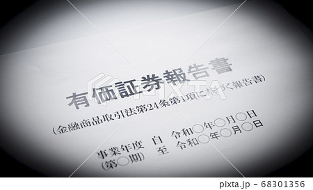 有価証券報告書の作成 68301356