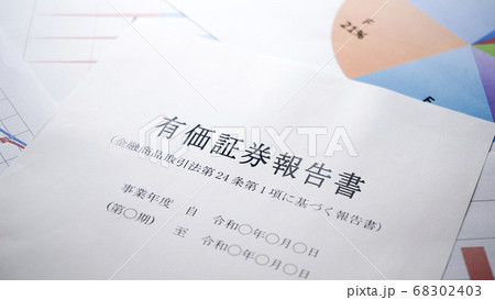 有価証券報告書の作成 68302403