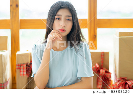 woman on the birthday party woman on the birthday party 68303126