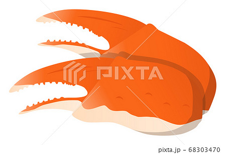 蟹爪のイラスト素材