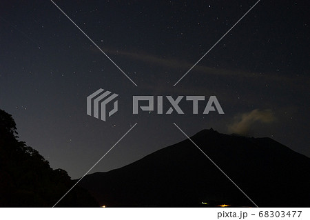 ネオワイズ彗星と桜島 68303477