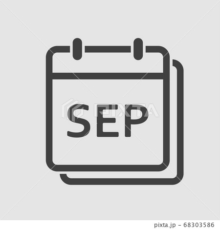 Vector icon day calendar, autumn month September 68303586