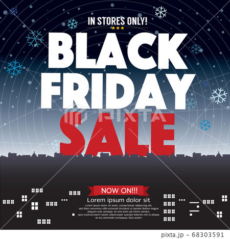 Black Friday Sale Banner Poster Vector Illustration 68303591