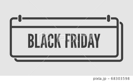 Black friday - vector icon calendar day, sale Black friday - vector icon calendar day, sale 68303598