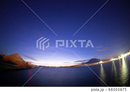 桜島と彗星 桜島と彗星 68303875