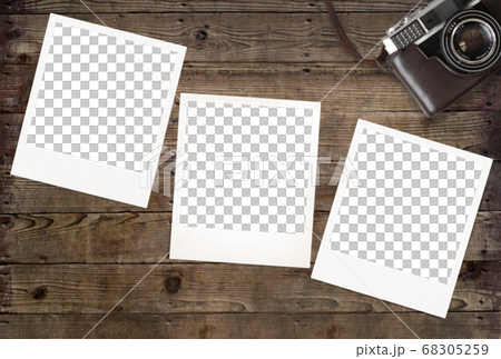 Photo frame New Year's card with a natural atmosphere 68305259