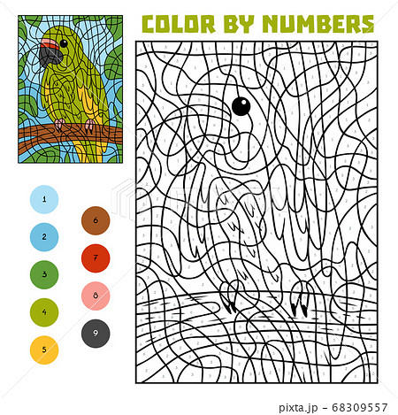 Color by number, education game for children, Color by number, education game for children, 68309557