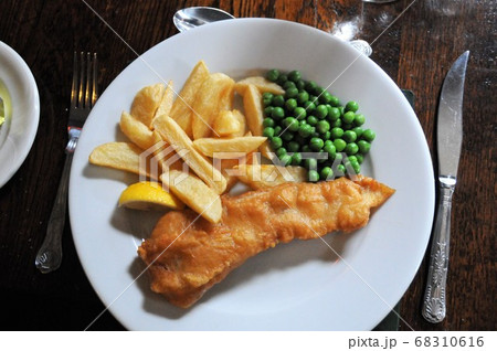 イギリス、ハワース、ブロンテ姉妹が暮らした村、フィッシュ&チップス イギリス、ハワース、ブロンテ姉妹が暮らした村、フィッシュ&チップス 68310616