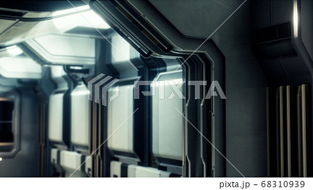 Sci-fi tunnel or spaceship corridor Sci-fi tunnel or spaceship corridor 68310939