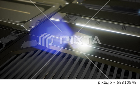 Sci Fi Metal Background 68310948